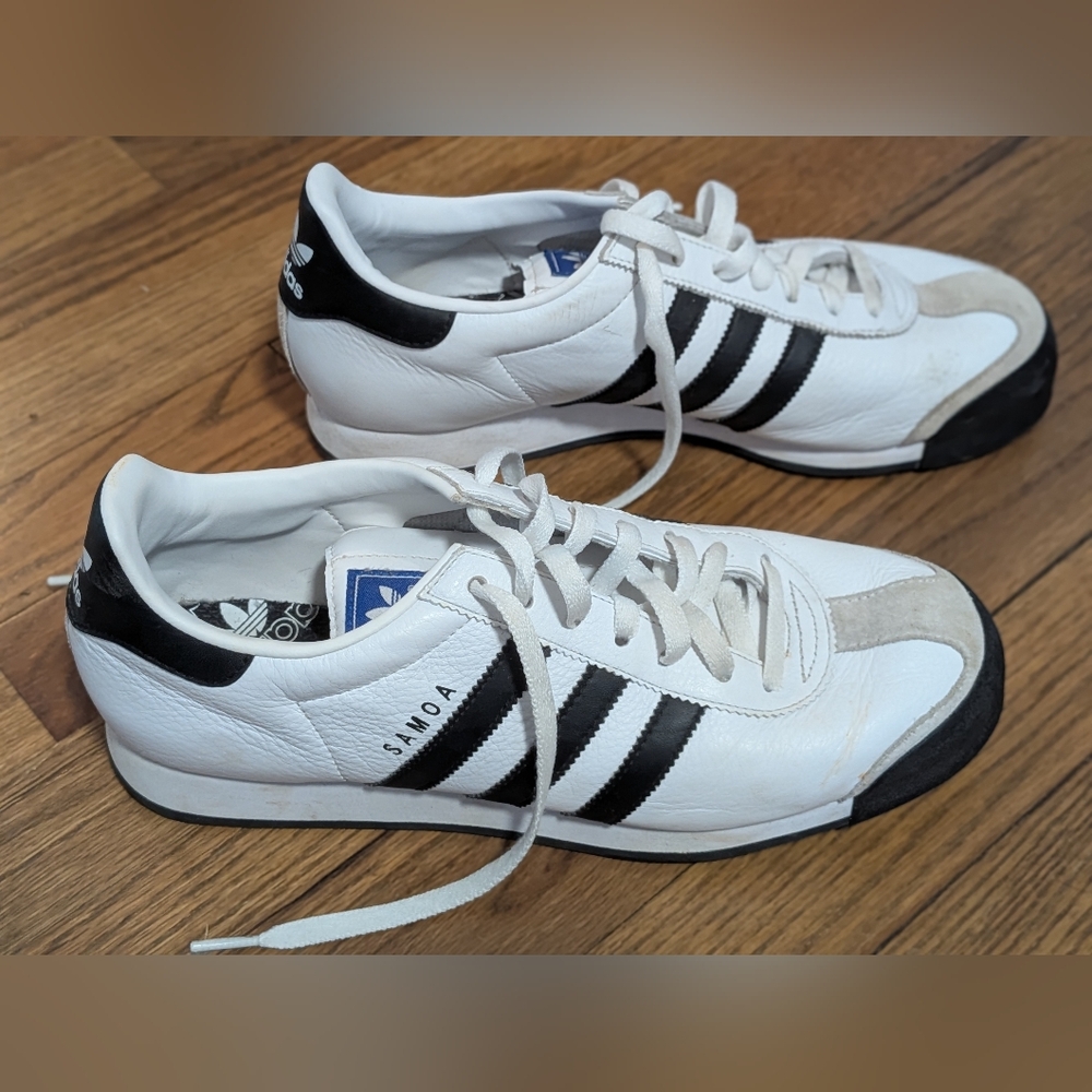 Adidas Samoa White and Black Men's Shoes